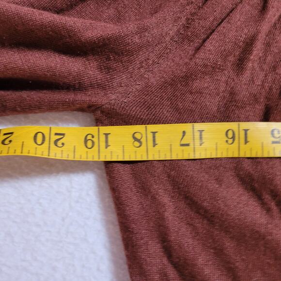 Halogen Crop Sweater XL Cardigan Brown Cashmere Angora Boho Cottage Soft Girl - Picture 4 of 8